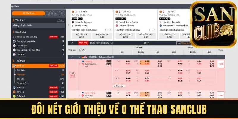 Đôi nét giới thiệu về O thể thao Sanclub