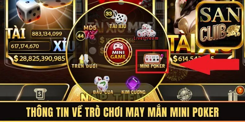 Thông tin sơ lược về trò chơi may mắn Mini poker